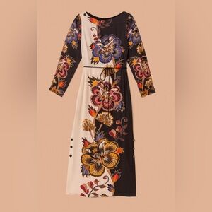 FARM RIO Floral Long Sleeve Dress
